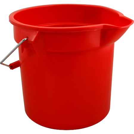 Rubbermaid Bucket 14 Qt, 12"Od, Red RBMD261400RED